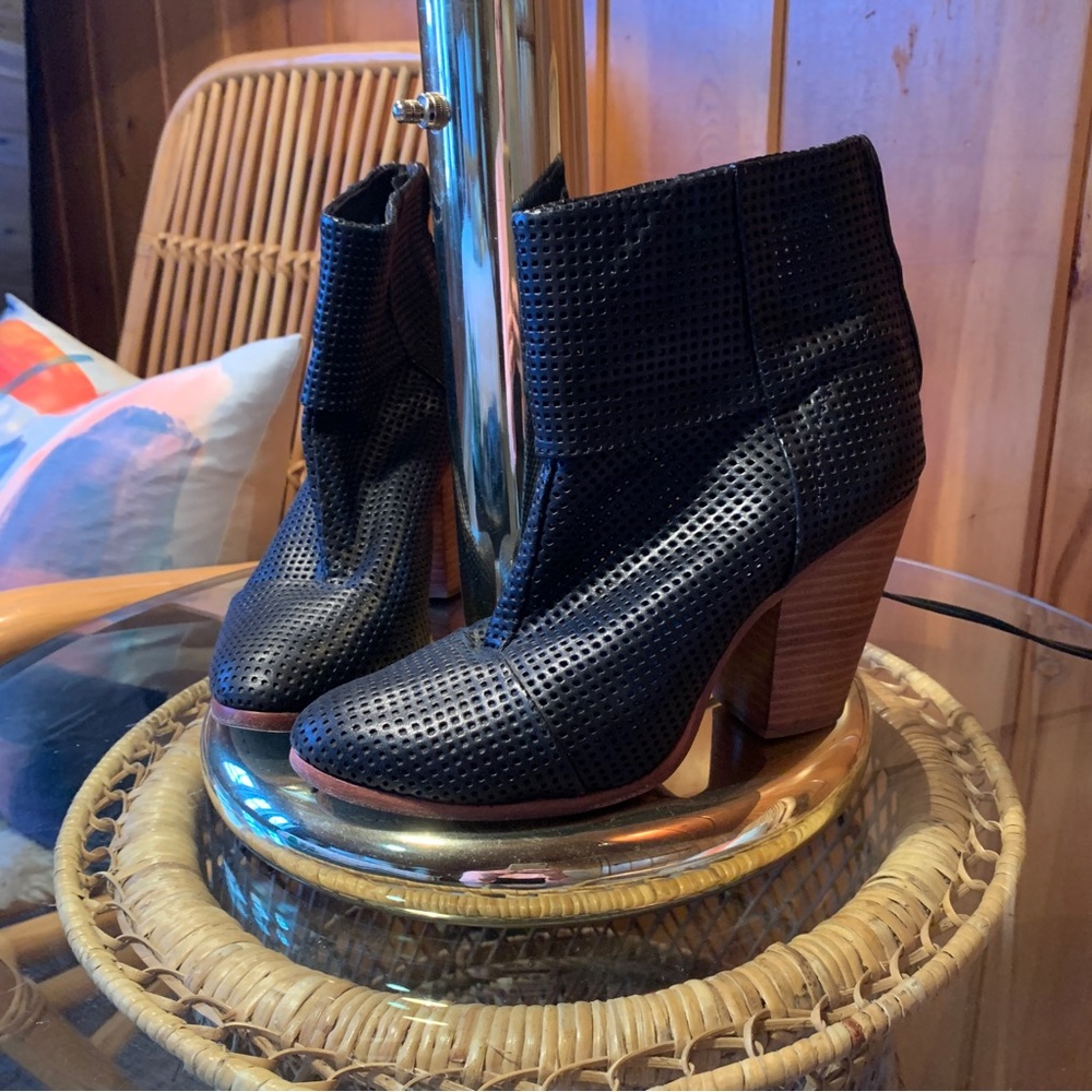 Rag & Bone Perforated Leather Boots